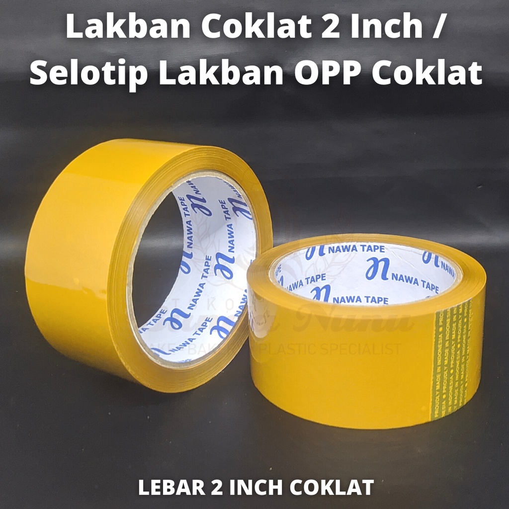 

Lakban Coklat 45mm / Selotip Solasi Lakban Besar
