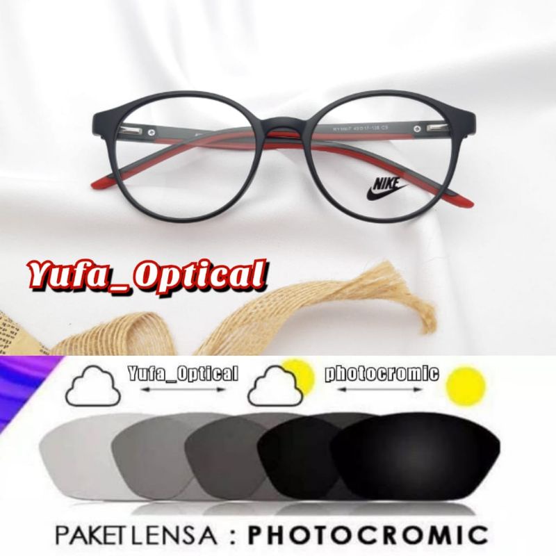 FRAME KACAMATA (NIKE 9907) KACAMATA MINUS/ KACAMATA ANTIRADIASI/ KACAMATA PAKET PHOTOCROMIC