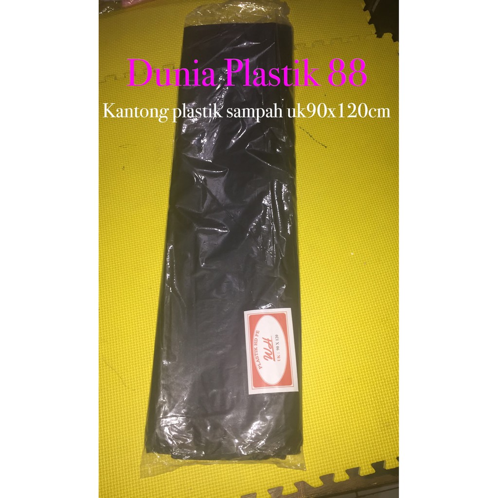 Jual @6Pc Kantong Plastik Kresek Polibag Polybag Trash Bag Sampah 90X120Cm Murah