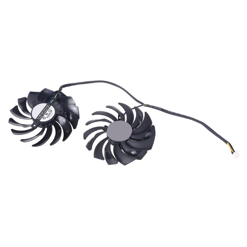 Bt 2PCS PLD10010S12HH Kipas Kartu Grafis Gaming 4Pin Cooler Untuk MSI Radeon R9 RX470