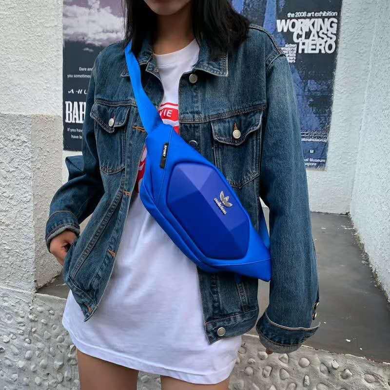 TAS BRANDED ORIGINAL 100% ADIDAS Leather New Waist Bag PINGGANG UNISEX COWOK CEWEK IMPORT JAKARTA