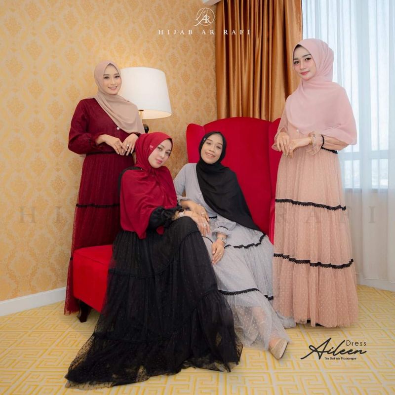 Arrafi Aileen Dress | Gamis Renda Original Arrafi