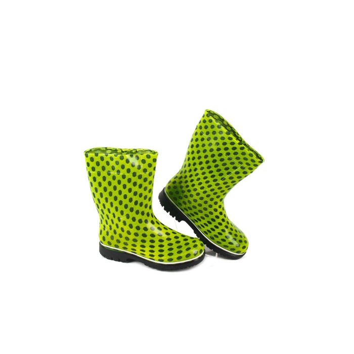 Sepatu Boot Anak AP BOOTS 2012 Lemon Polkadot - Sepatu Boot Karet