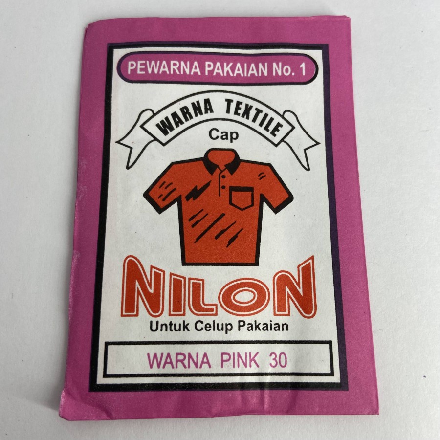 Wenter NILON PINK 30 Pewarna Kain Pakaian Textil Permanen Jeans Silk Tie Dye Prakarya Kerajinan Craft Crafting Art Seni Kesenian Kertakes Homestuff Peralatan Perlengkapan Paint Painting Air Water Cet DIY Pewarna Colour Color Grosir Prakarya Malang