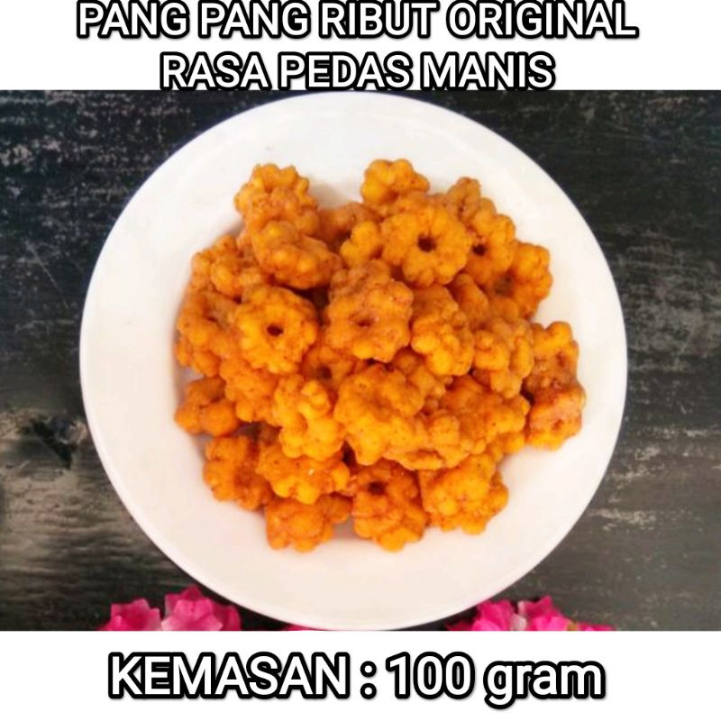 

Pang pang ribut - COD / GROSIR / Jajan snack / cemilan Kembang ribut / snack ribut Kemasan 100gram