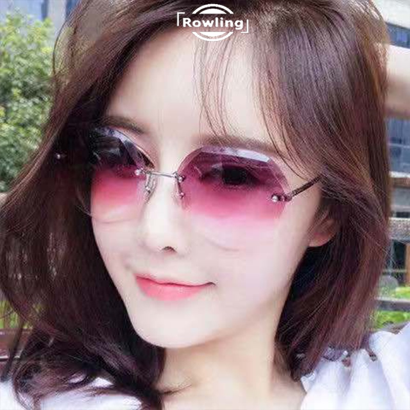 Rowling(ka-71)Sunglasses  Kacamata Hitam Titanium No frame Women Sunglasses New Arrival Import Kacamata Fashion