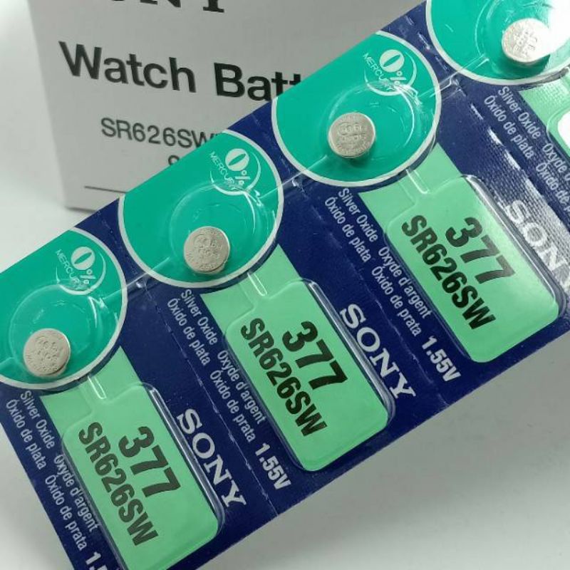 BATERAI JAM TANGAN 377 SONY original  BATRAY 626 SONY BATU JAM