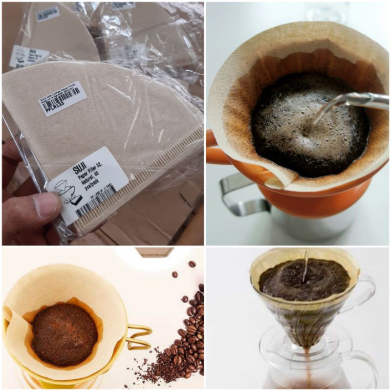 

tisu kopi tisu saringan kopi brown V60 isi 40 lembar