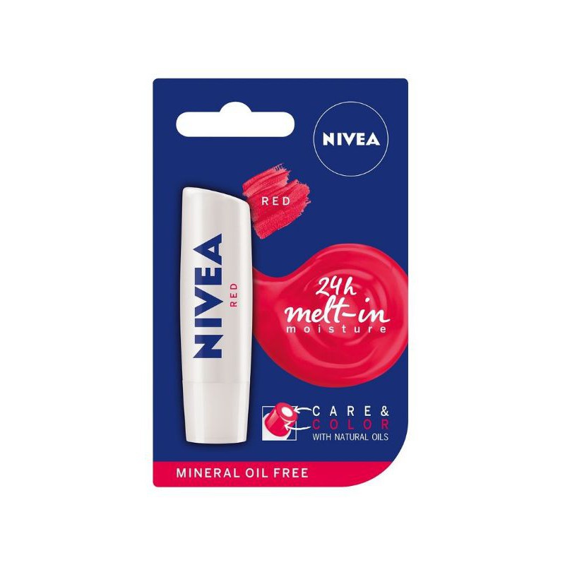 Nivea Lip Color Care Red 4.8G - bloramart