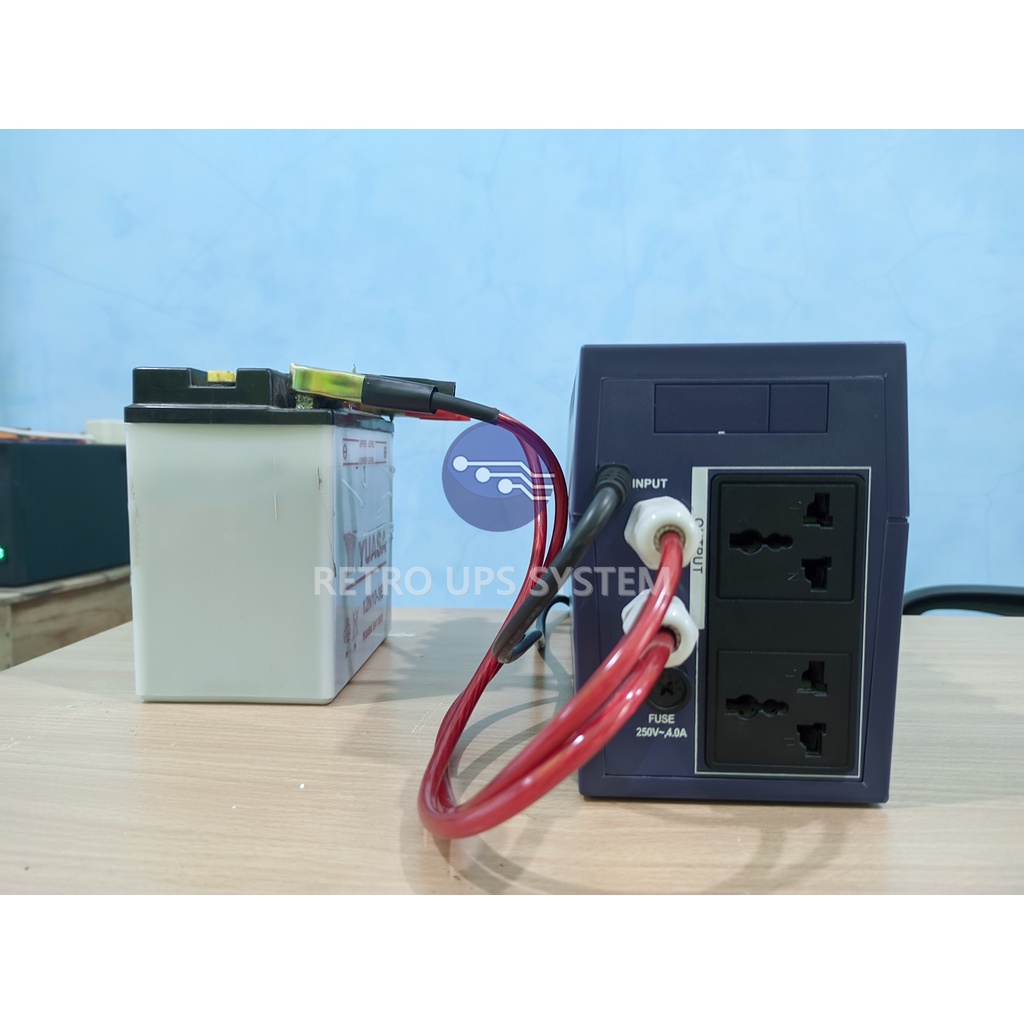 UPS Modif Power Kinetics 650VA Modifikasi Aki External &amp; Cooling Fan