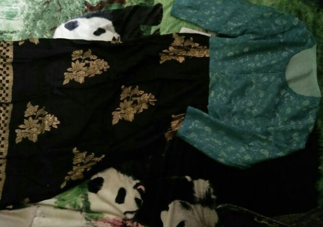 Maura Couple - Sania Ruffle Batik Couple Ori Ndoro Jowi Dnt Sarimbit Kebaya Couple Brukat Prada 2509