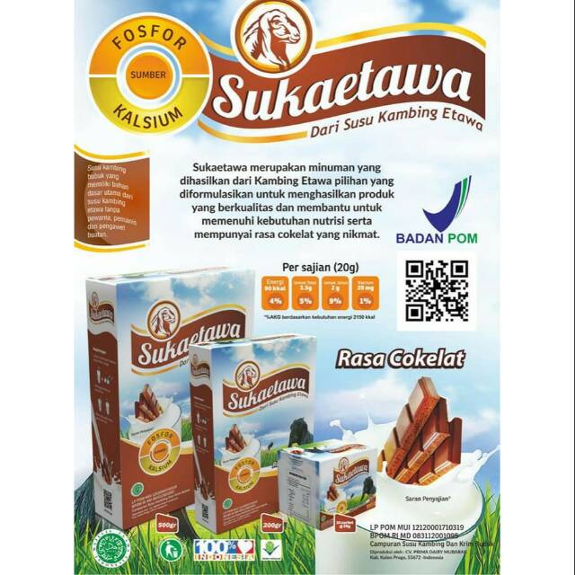 

Suka Etawa Coklat 200gr