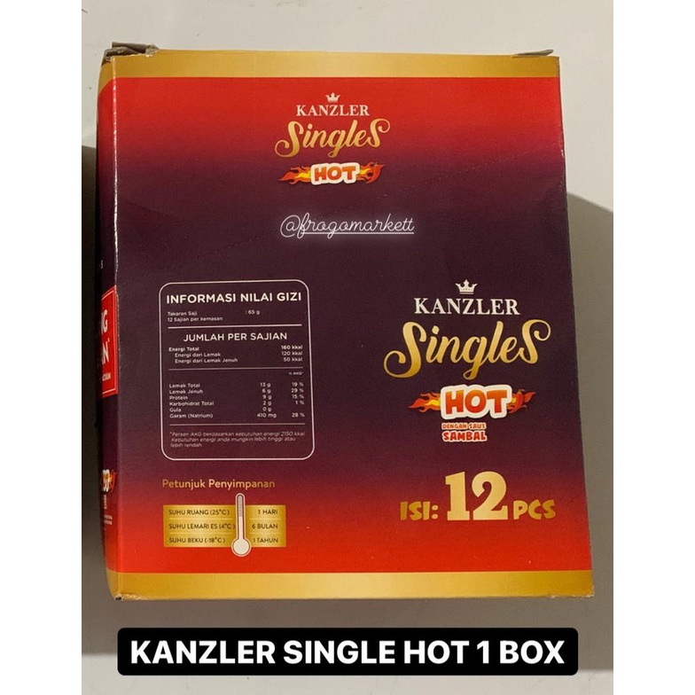 Ready To Eat !!! Sosis Kanzler Single 1 Box