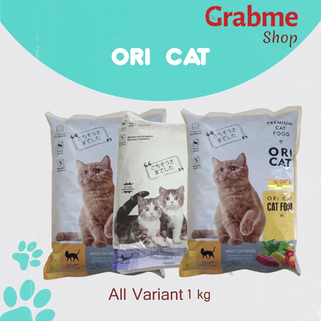 Makanan Kucing kering murah Ori Cat 1kg All Varian