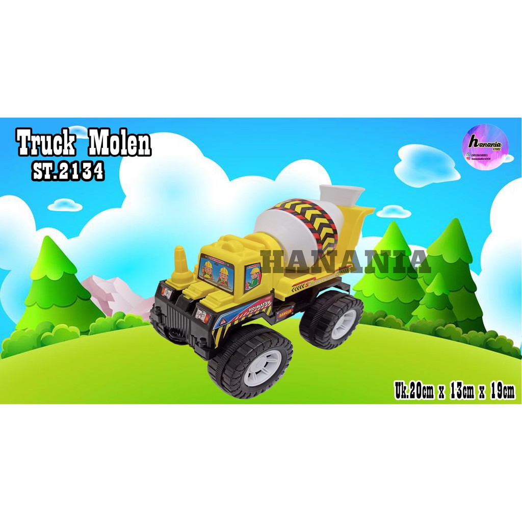 HANANIASTORE MONSTER TRUK MOLEN / MONSTER MOBIL MOLEN MAINAN MOBIL KONSTRUKSI ST.2134