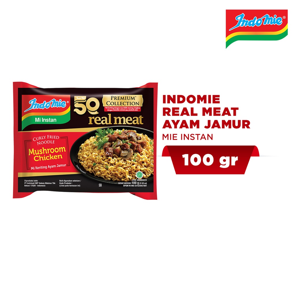 Promo Harga INDOMIE Real Meat Mushroom Chicken 100 gr - Shopee