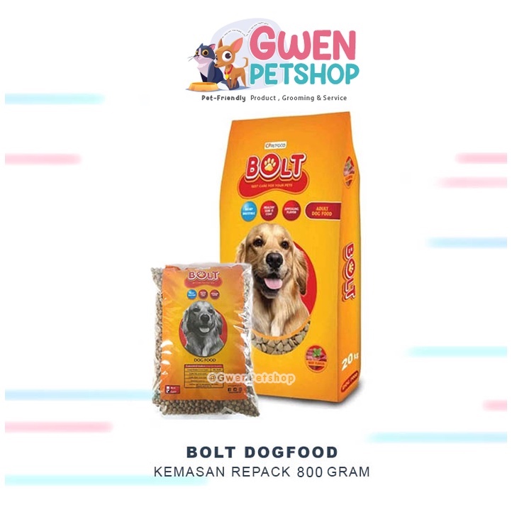 (ANJING) Makanan anjing murah - BOLT BEEF -- DOGFOOD Repack