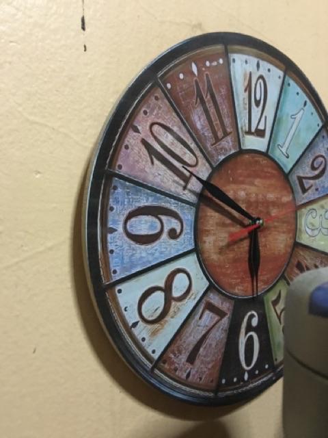 031 Jam Dinding Unik Vintage Rustic Retro