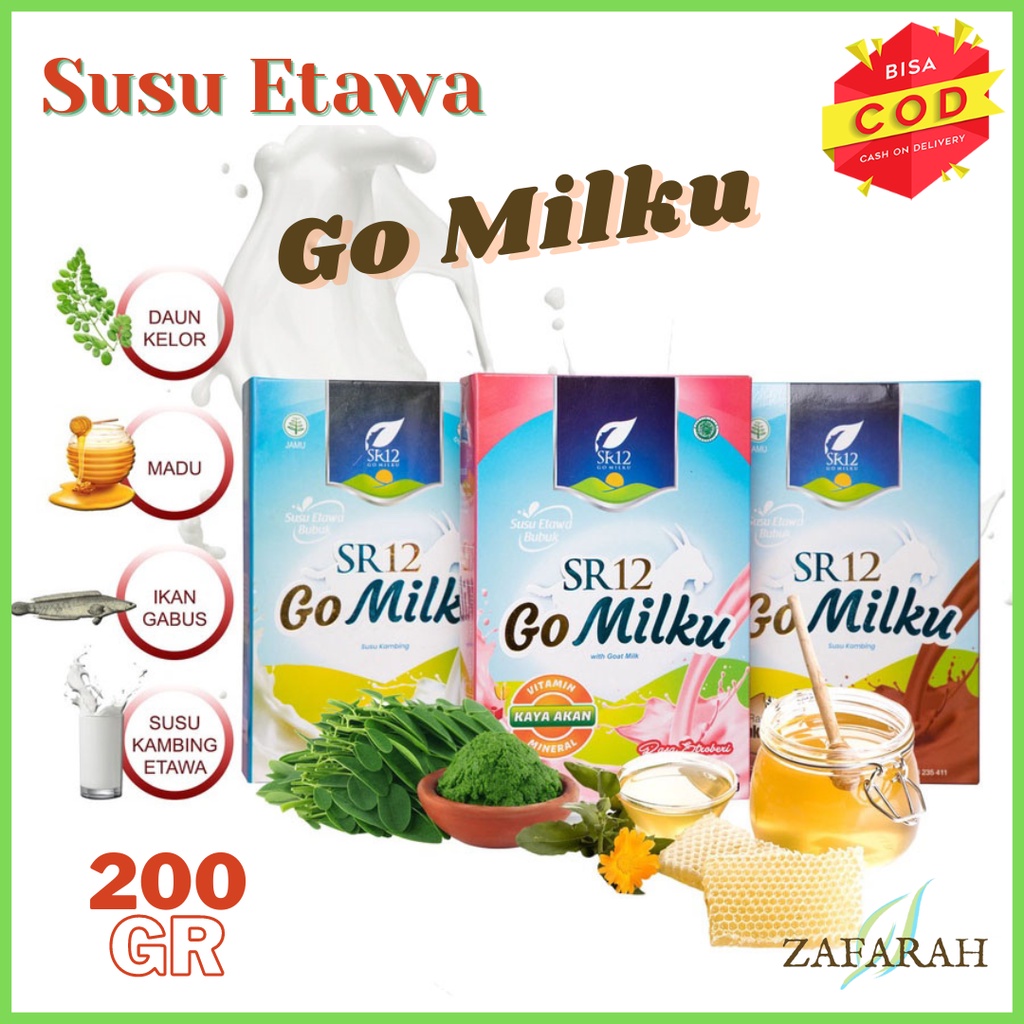 Susu Kambing Etawa Gomilku SR12 / Go Milku SR12 Susu Etawa Premium Bubuk 200GR