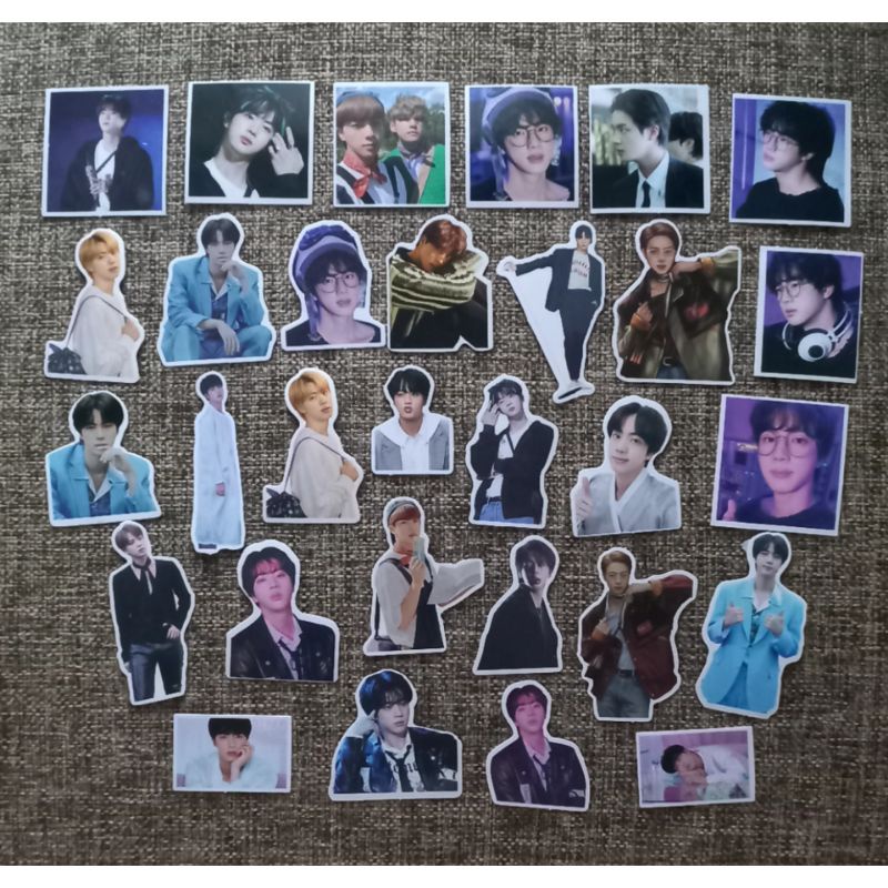 

30 PCS STIKER BTS JIN UNOFFICIAL ( NO WATERPROOF )