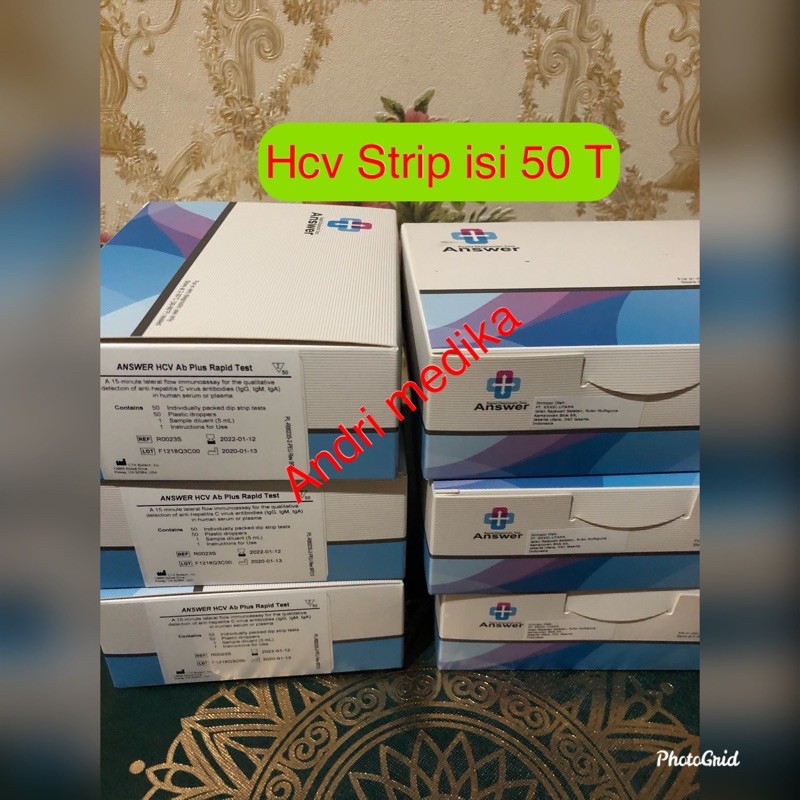 HCV Strip Answer / Tes Hepatitis C isi 50 stick