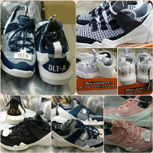 Sepatu Skechers Sneakers cewek wanita fashion dlites dlt-a