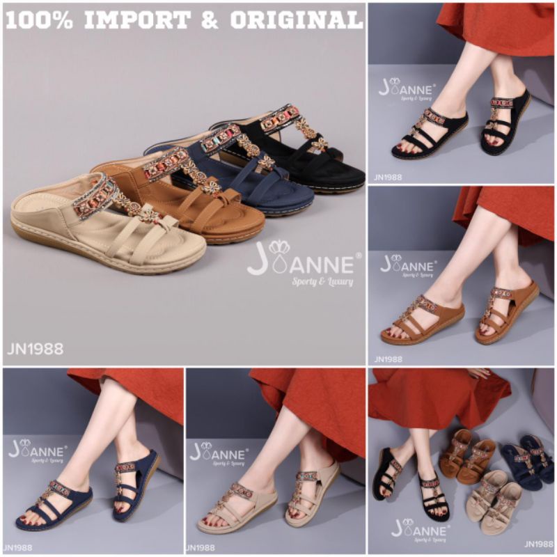 RESTOCK! [ORIGINAL] JOANNE Sandals Shoes Sepatu Wanita #JN1988