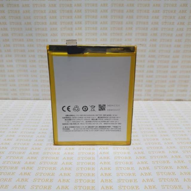 Batre Baterai Battery Meizu M2 Note BT42 | BT42C 3100mAh Original