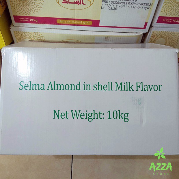 Kacang Almond Panggang Rasa 1 Kg Kulit Utuh