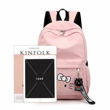 Should Bag - Tas Ransel Sekolah Anak Wanita Dan Pria Terbaru 2021 Kekinian Motif Carakter Hello Kitty Homme Feme Korean Style Murah