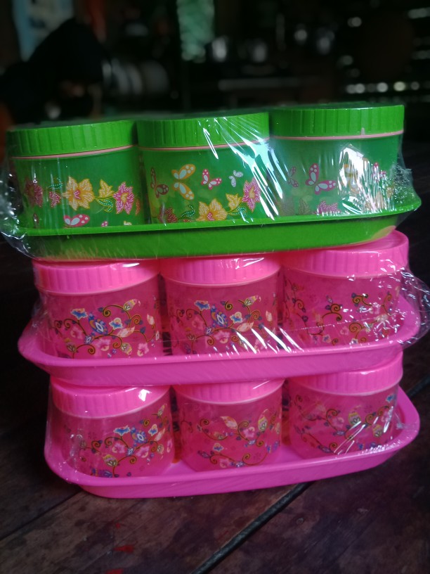 Bg04 Toples Calista Tonam Set 7 In 1 Wadah Kue Lebaran