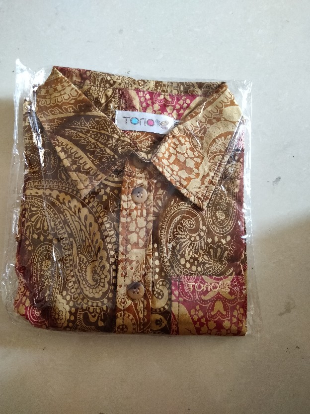 ( 6 - 12 Tahun ) Torio Smart Casual Gold Batik Shirt - Kemeja Batik Anak Laki-laki