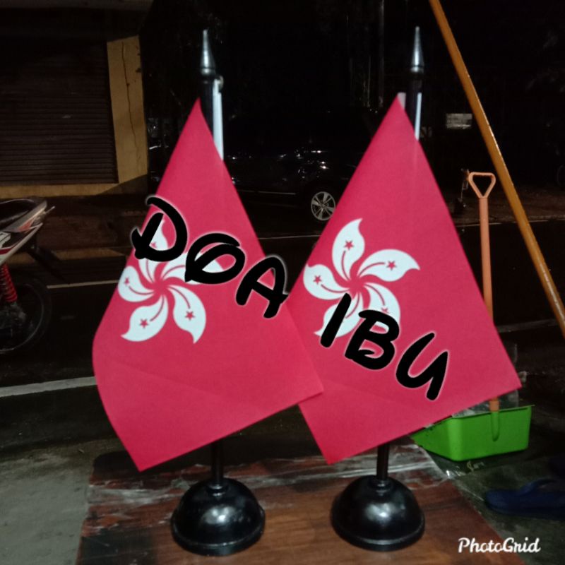 

best seller tiang kayu meja+bendera HONGKONG ready stock