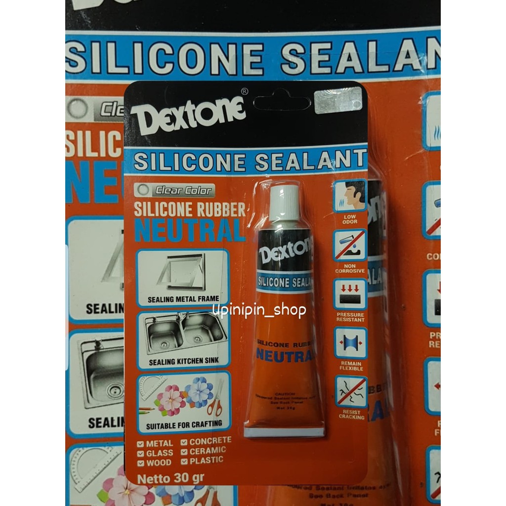 

Lem Dextone Silicone Rubber Neutral 30gr Silicone Sealant