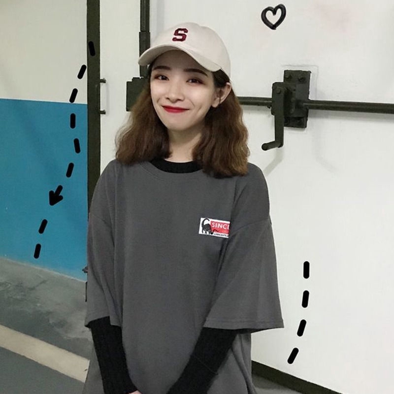 Topi Baseball Motif Bordir Huruf S Gaya Korea Untuk Pria/Wanita