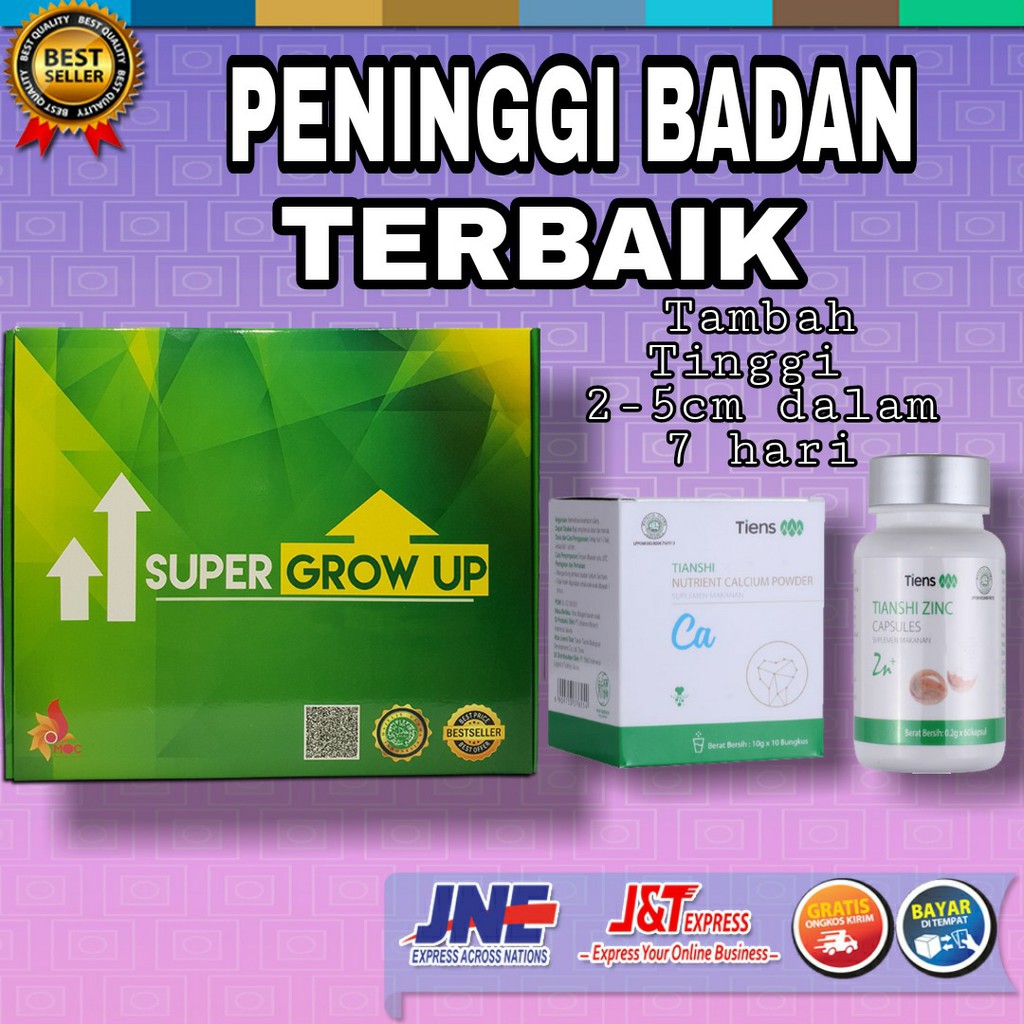 

Paket Peninggi Badan Tiens Original Susu NHCP dan Zinc Kapsul
