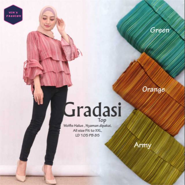 Atasan Gradasi | atasan casual  | atasan muslim