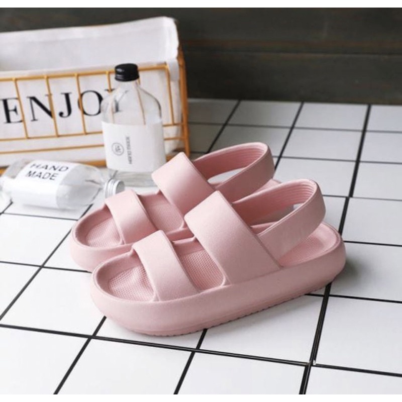 Zerolimit - Sandal Wedges Wanita Casual Sendal Lalisa Cewek Terbaru Sandal Wanita Tali Belakang Hits