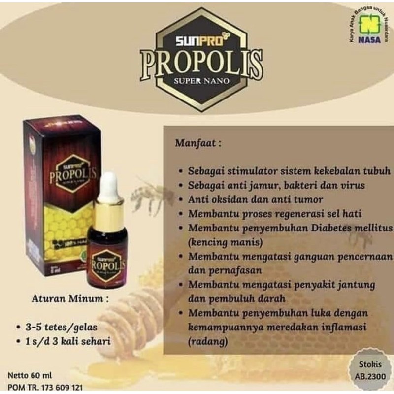 Sunpro Propolis Nasa | Super nano propolis Natural nusantara