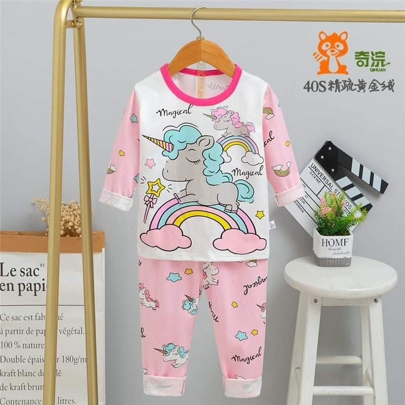 PIYAMA ANAK KUBAO BAJU TIDUR UNICORN
