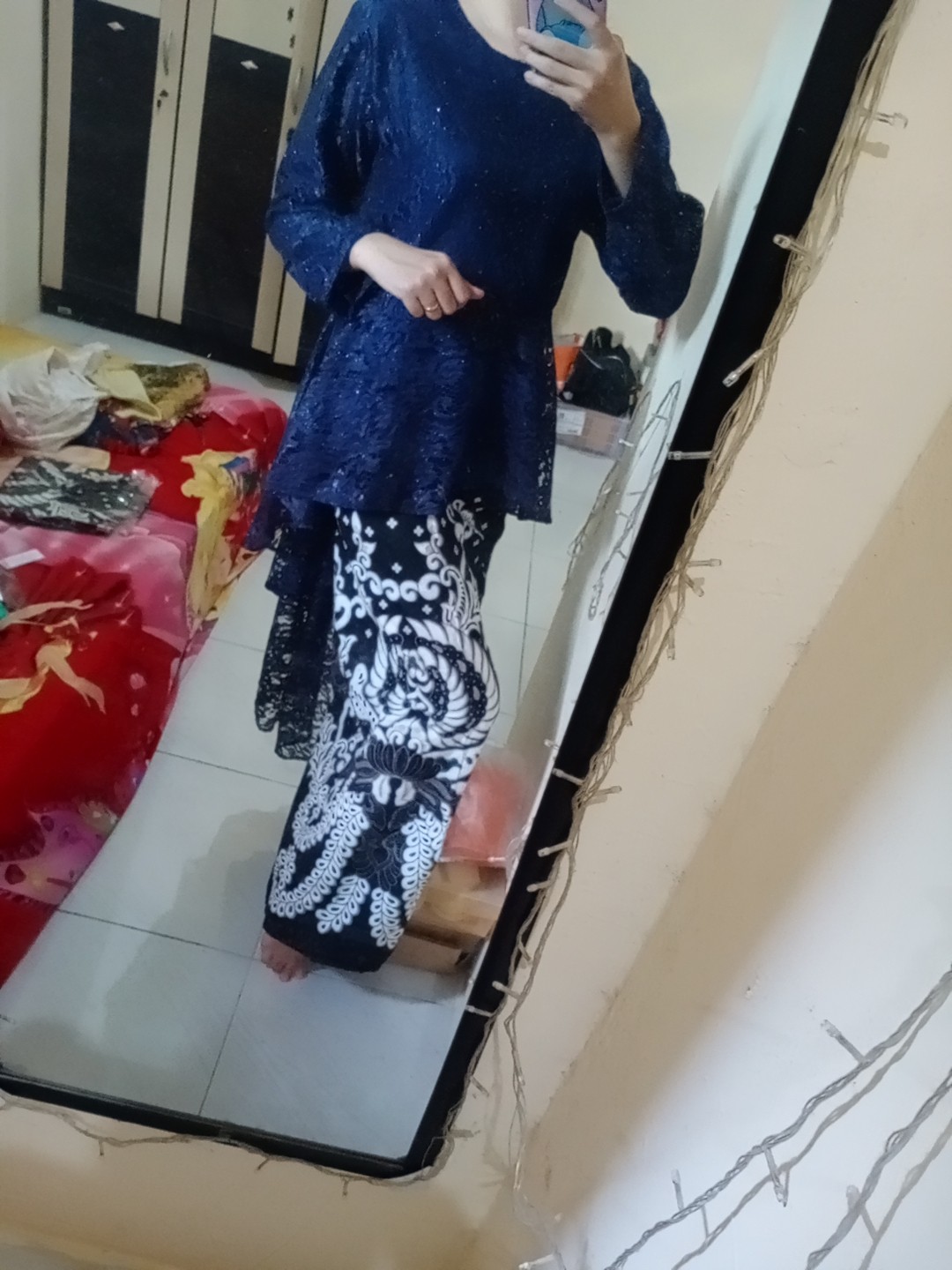 ( Termurah + Ada Anak ) Batik Couple Pinguin Brokat Barina Gurita Estetik