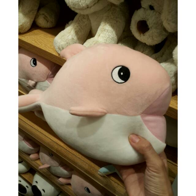 miniso whale stuffed toy