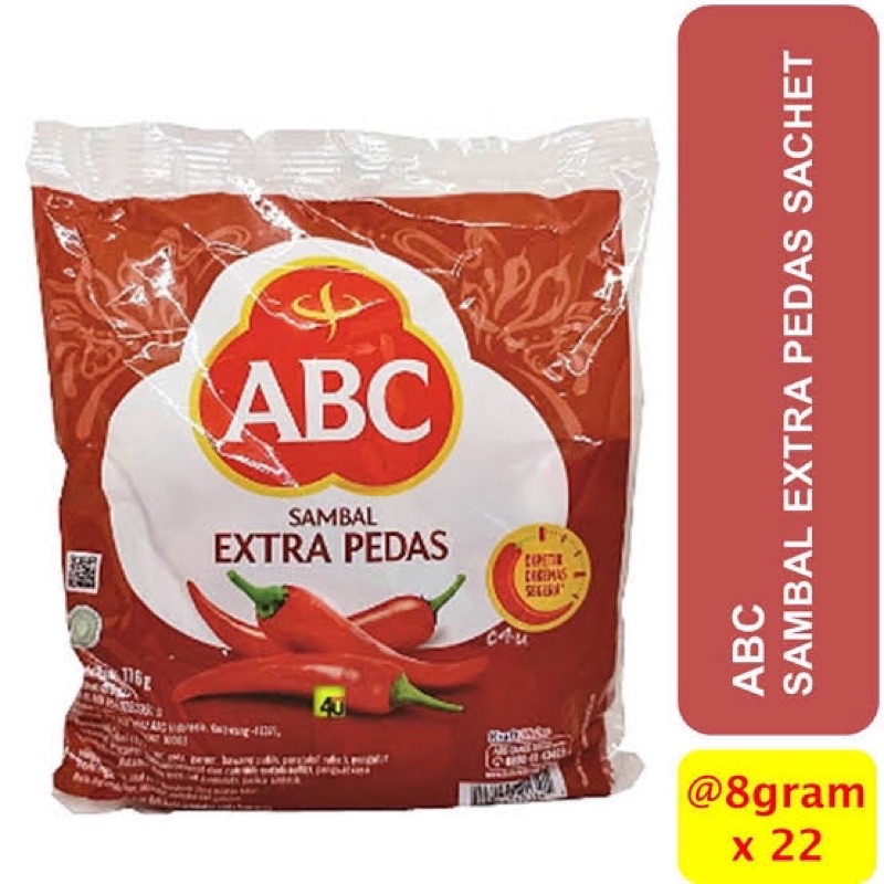 

SEMBAKO - ABC SAMBAL EXTRA PEDAS STICK 8gr ISI 22 SACHET