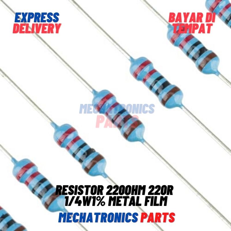 10X RESISTOR 220OHM 220R 220 1 4W 1  METAL FILM