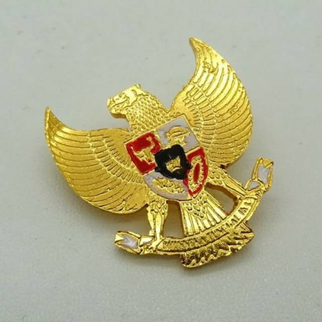Pin bros lambang garuda sepuh emas
