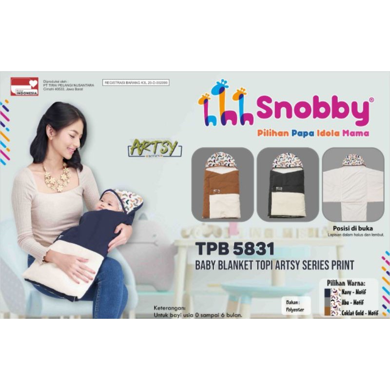 Snobby Baby Blanket Topi Print Artsy Series