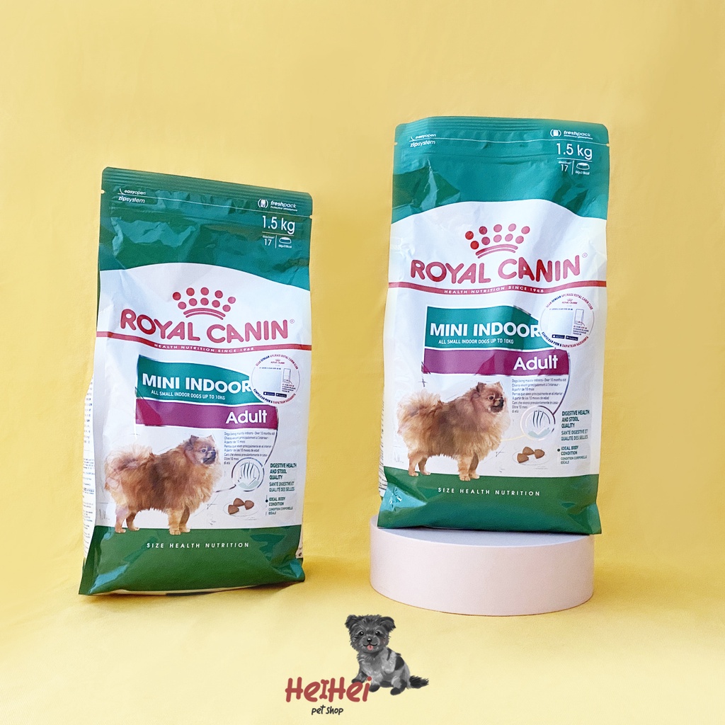 Royal Canin Dog Adult Mini Indoor Dryfood 1,5 kg - Makanan Anjing Dewasa Small Breed Dryfood Dogfood