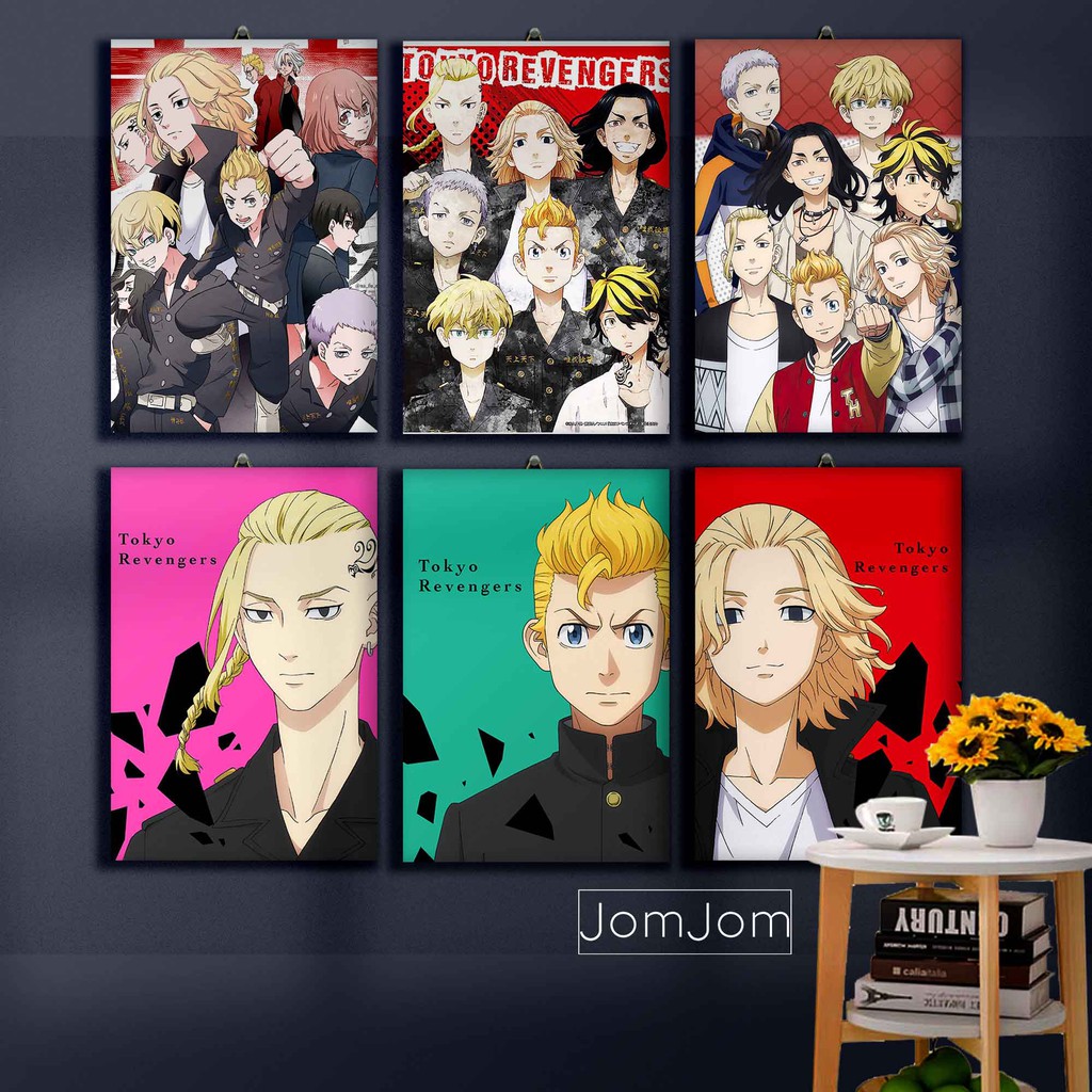 Poster bingkai Kayu Tokyo revengers Anime / Dekorasi Kamar/Poster murah/ Keren / karakter anime
