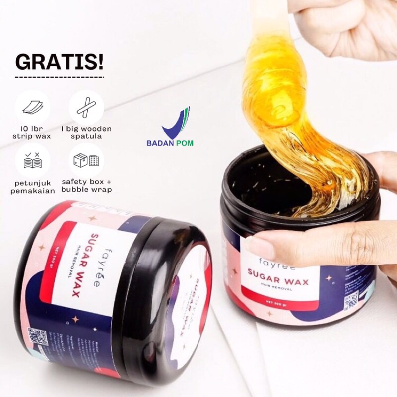 (BIG SIZE) 𝗕𝗣𝗢𝗠 Fayree Sugar Wax / Extra Strong Formula / Waxing Ketiak / Waxing Kit / Penghilang Bulu / Pencabut Bulu