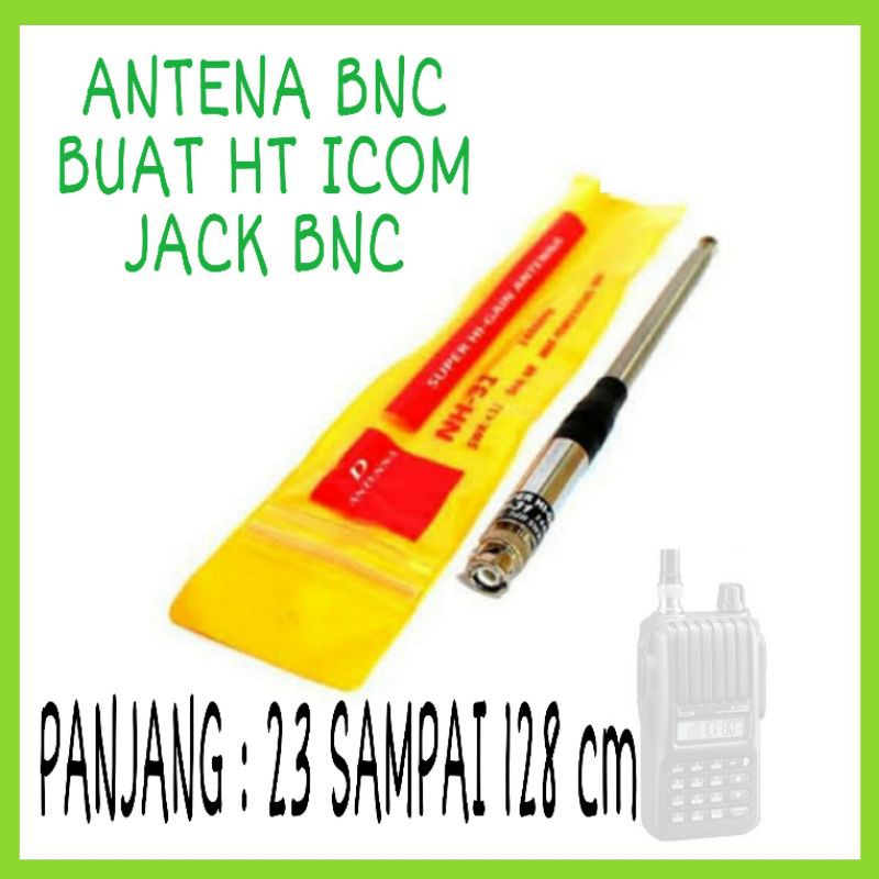 Antena HT Jack Bnc For ICOM Tarik NH 31 Vhf Frek 136 - 174 Mhz  Super Hi Gain